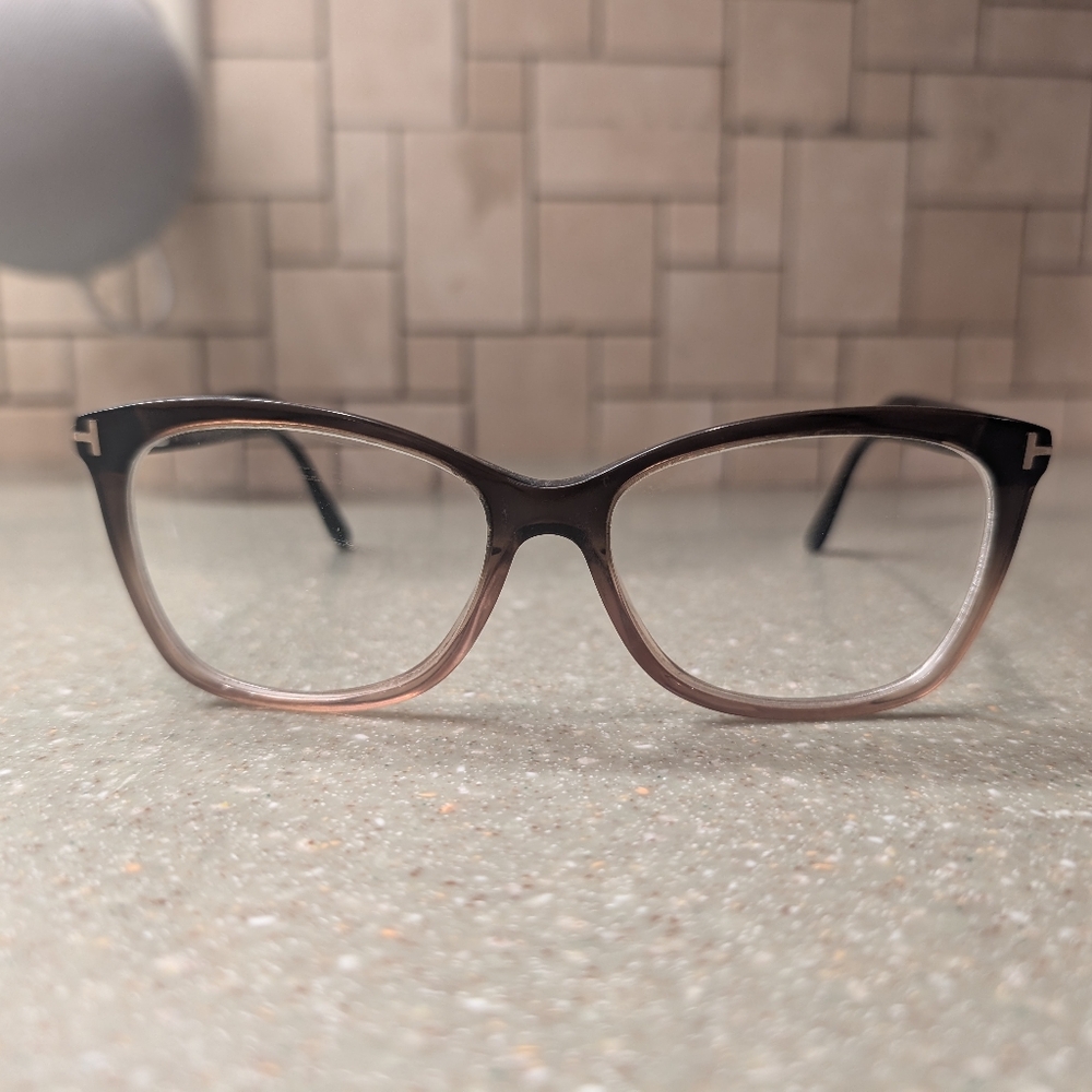 Tom Ford TF5514 Brown Gradient Glasses 54 15 140 Cat Eye